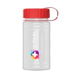 Garyline® Mini RPET Bottle with Tethered Lid - 16 oz. - RP16T_white_bottle_red_lid_full.png Garyline® Mini RPET Bottle with Tethered Lid - 16 oz. - RP16T_white_bottle_red_lid_full.png