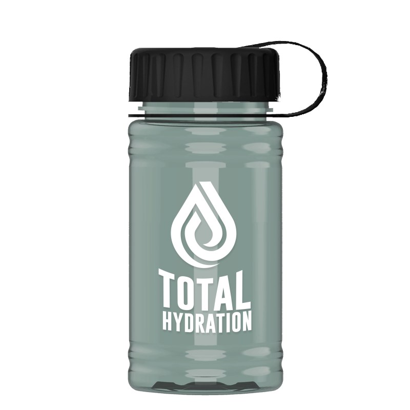 Garyline® Mini RPET Bottle with Tethered Lid - 16 oz. 2 Garyline® Mini RPET Bottle with Tethered Lid - 16 oz. 2