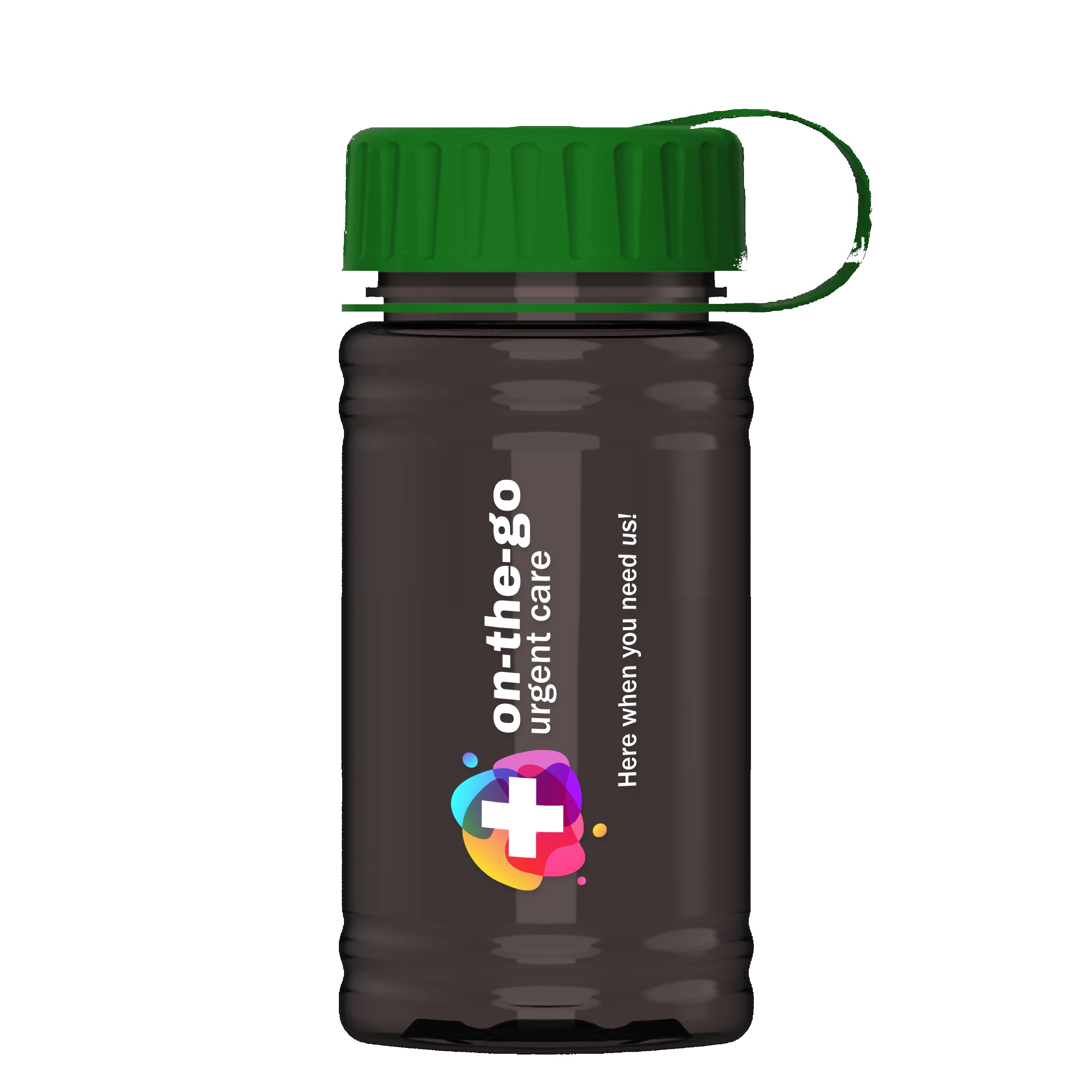 Garyline® Mini RPET Bottle with Tethered Lid - 16 oz. 2