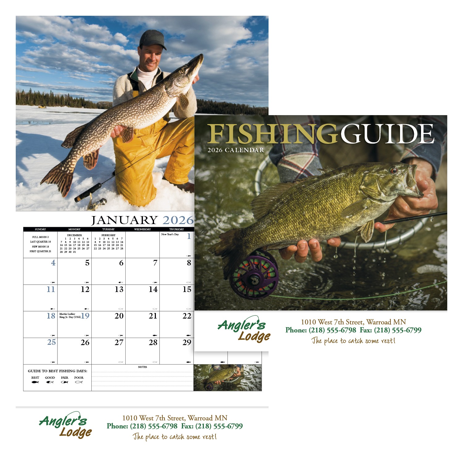 HotLine® Products Fishing Guide Appointment Calendar - Stapled 2