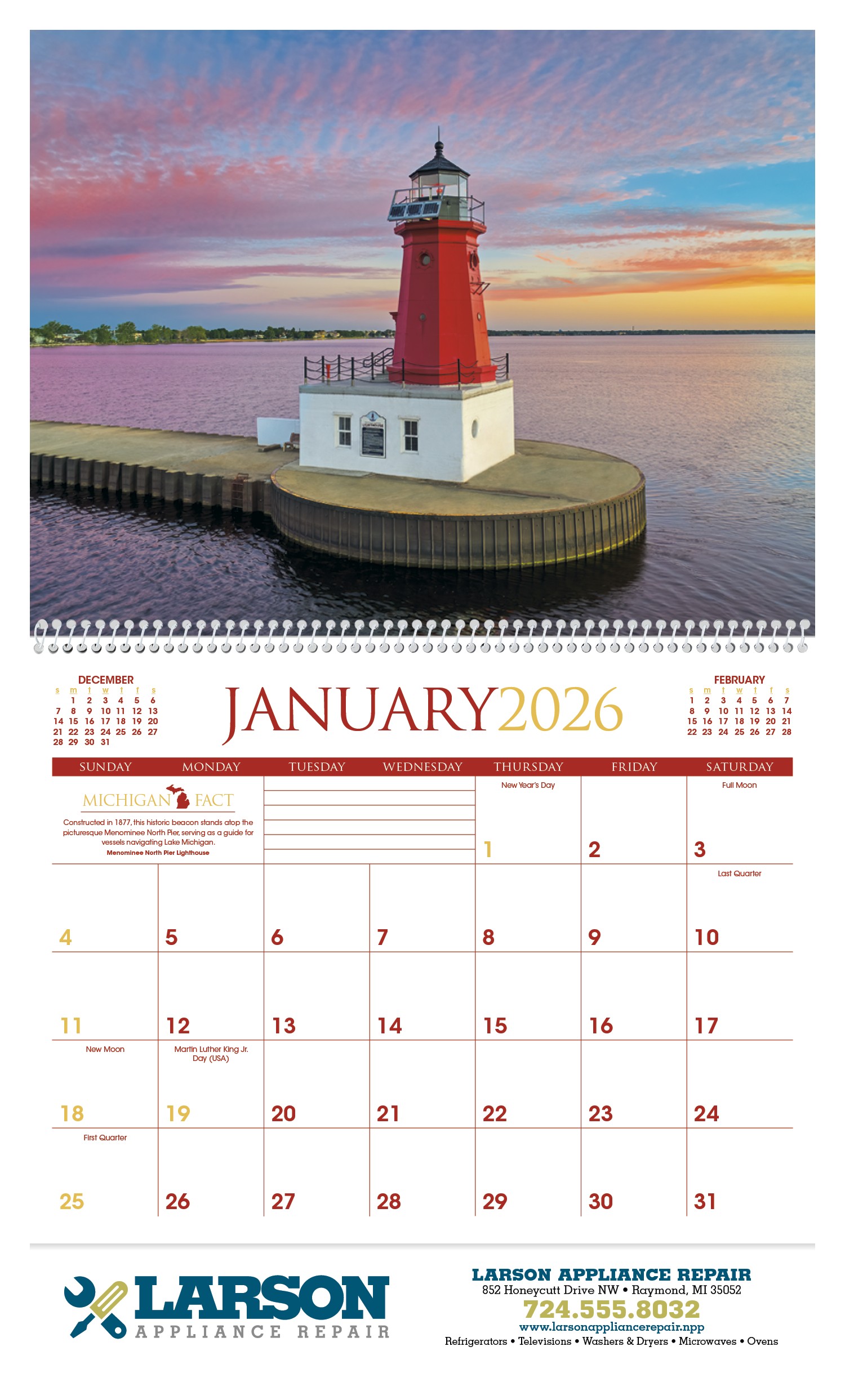 Triumph® Calendars Michigan Calendar 2