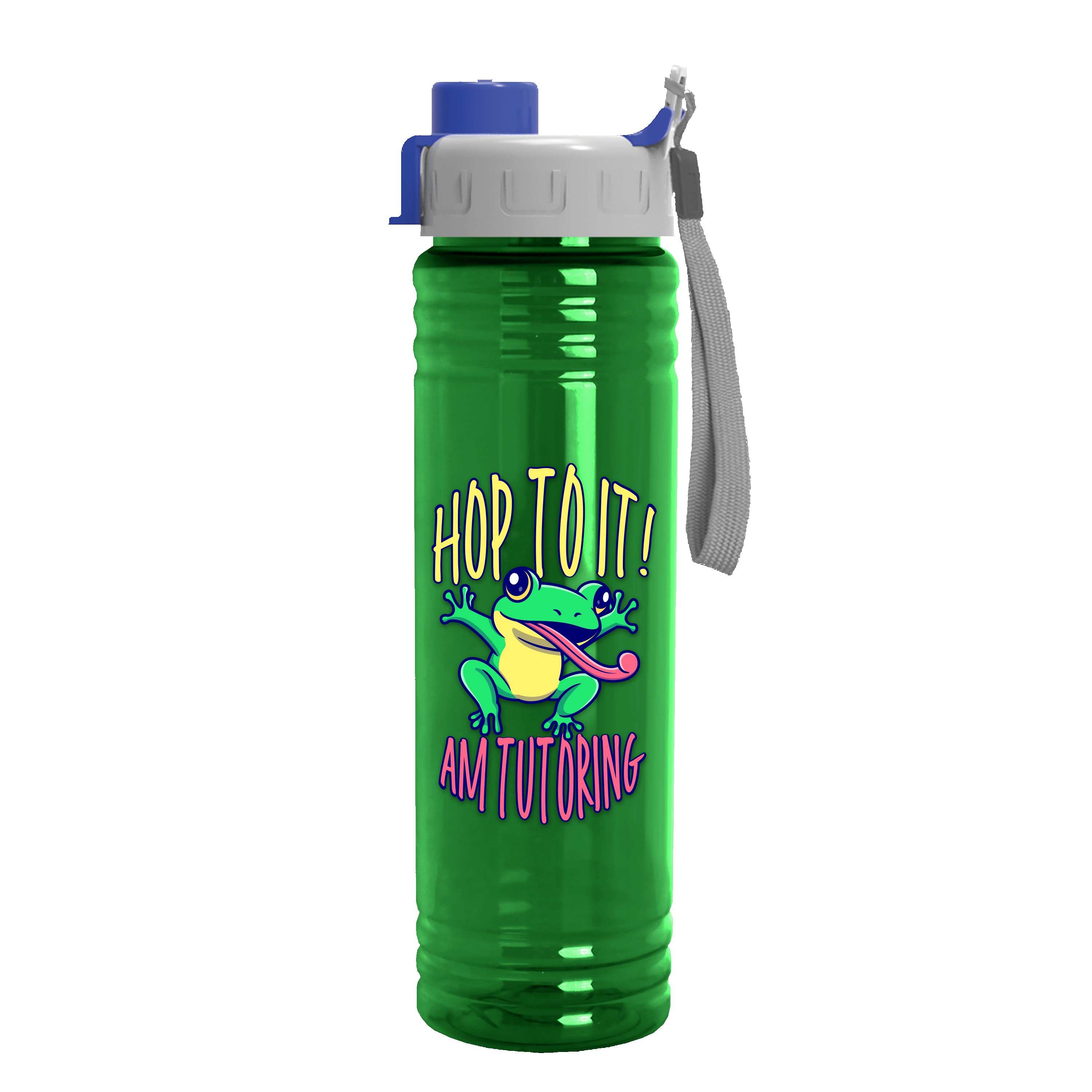 Garyline® Slim Fit RPET Bottle with Quick-Snap Lid - 24 oz. 2