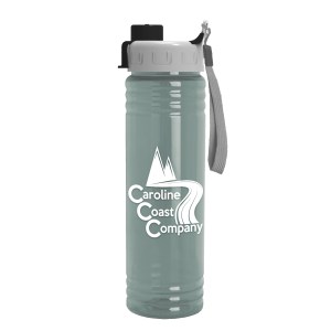 Garyline® Slim Fit RPET Bottle with Quick-Snap Lid - 24 oz. 2 Garyline® Slim Fit RPET Bottle with Quick-Snap Lid - 24 oz. 2