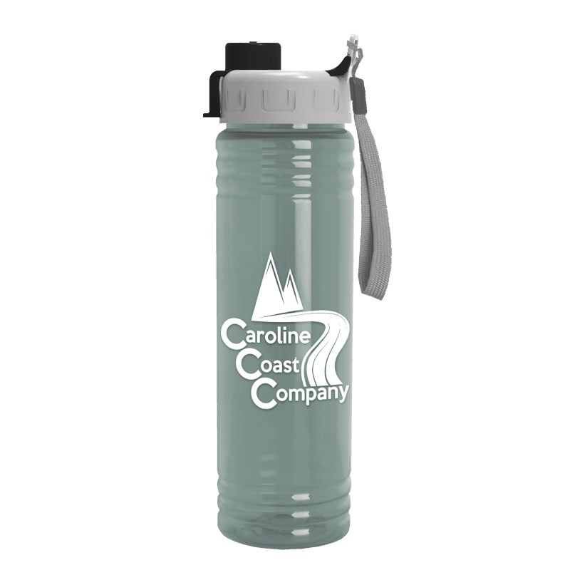 Garyline® Slim Fit RPET Bottle with Quick-Snap Lid - 24 oz. 2 Garyline® Slim Fit RPET Bottle with Quick-Snap Lid - 24 oz. 2