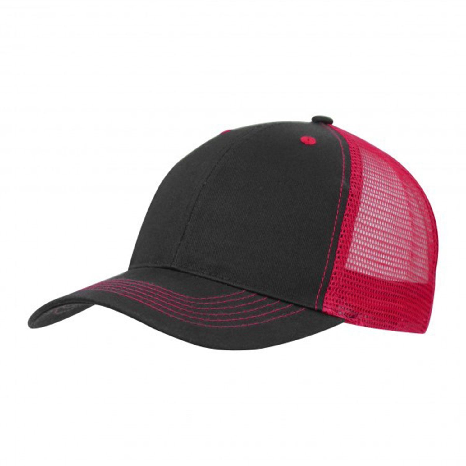 Color Accent Mesh Snapback Cap 2