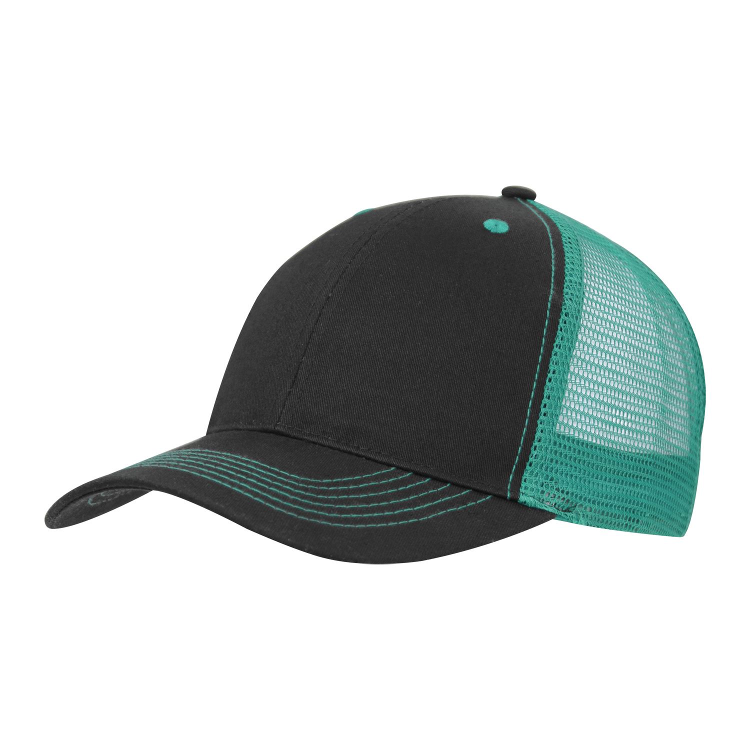 Color Accent Mesh Snapback Cap 2