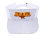 Koozie® Herringbone Visor - 26323 white/gray image Koozie® Herringbone Visor - 26323 white/gray image