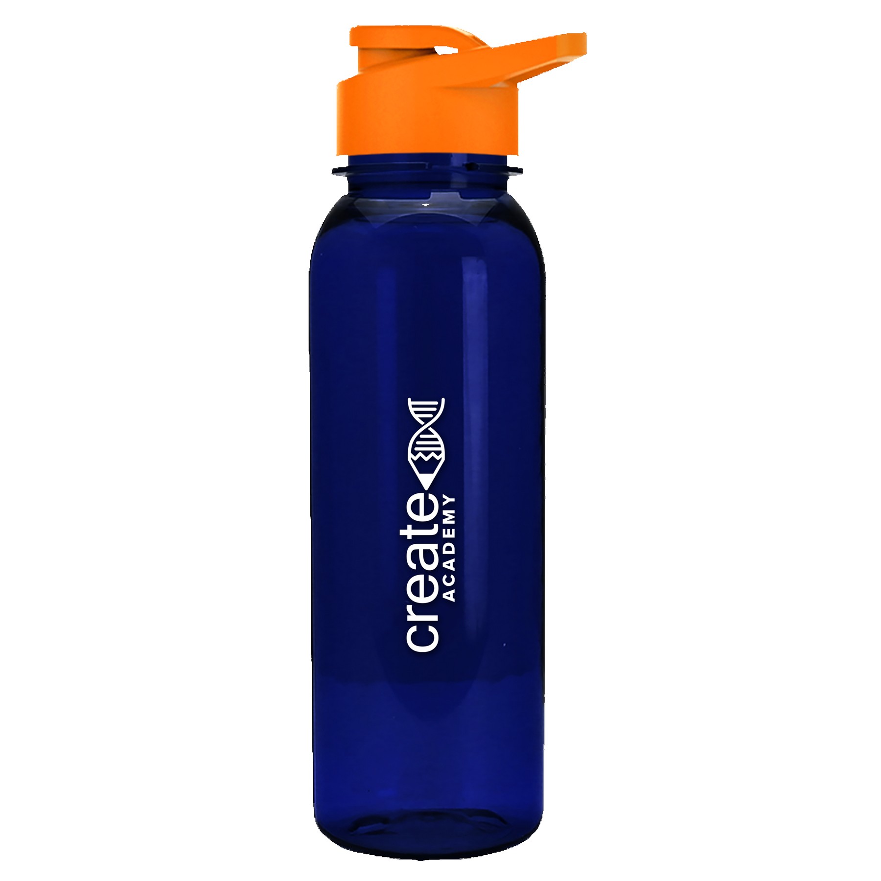 Garyline® Flat-Sided Tritan® Bottle with Drink-Thru Lid - 24 oz. 2