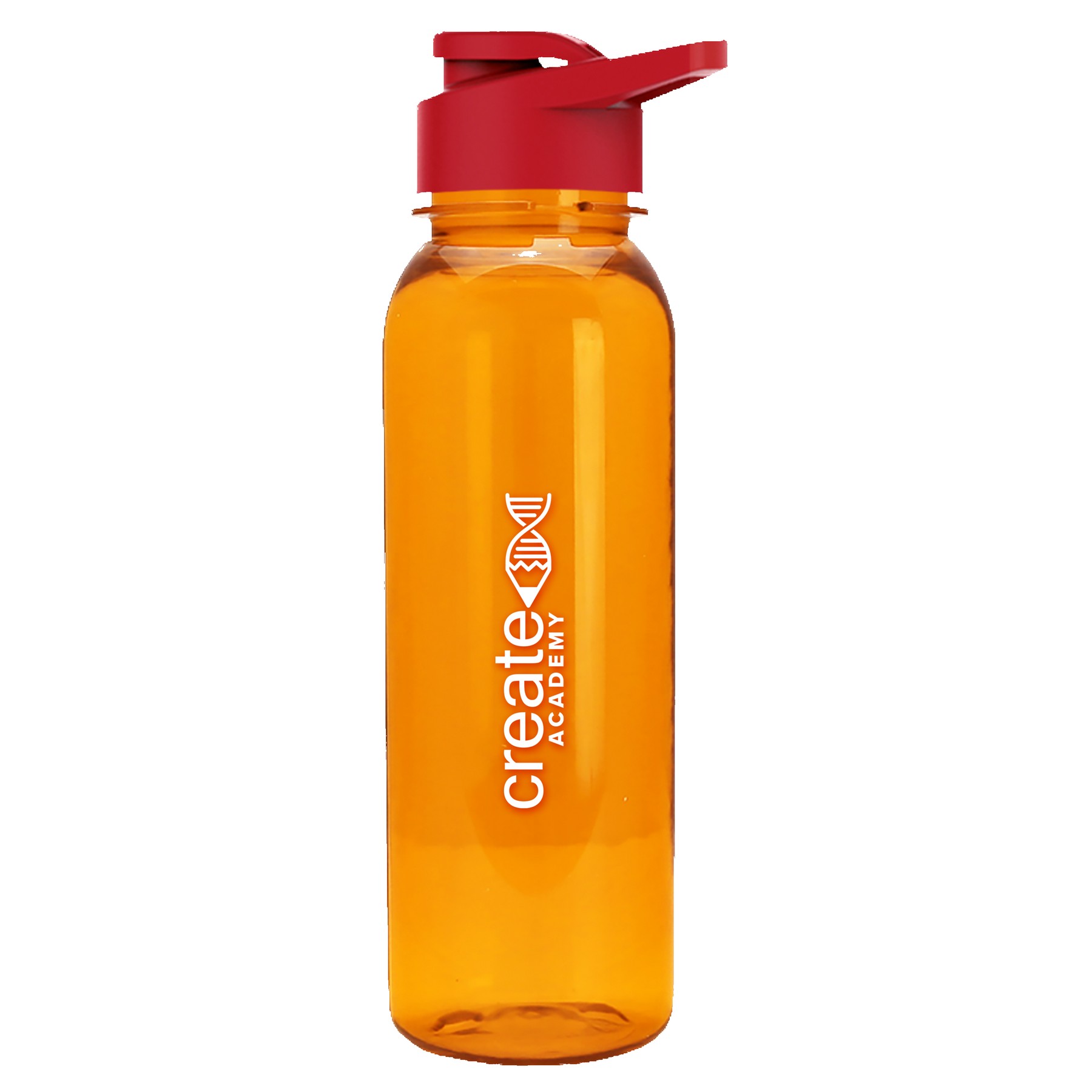 Garyline® Flat-Sided Tritan® Bottle with Drink-Thru Lid - 24 oz. 2