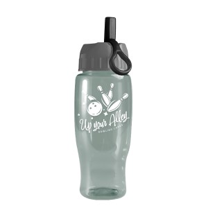 Garyline® Poly+ Recycled Bottle with Ring-Straw Lid - 27 oz. 2 Garyline® Poly+ Recycled Bottle with Ring-Straw Lid - 27 oz. 2
