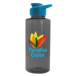 Garyline® Mountaineer Tritan® Bottle with Drink-Thru Lid - 36 oz. - TXB34D_smoke_bottle_cyan_lid_full.png Garyline® Mountaineer Tritan® Bottle with Drink-Thru Lid - 36 oz. - TXB34D_smoke_bottle_cyan_lid_full.png