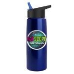 Garyline® Flair Tritan® Metallike Bottle with Flip-Straw Lid - 26 oz. - MXB63H_metallicblue_bottle_blackwithblue_lid_full.png Garyline® Flair Tritan® Metallike Bottle with Flip-Straw Lid - 26 oz. - MXB63H_metallicblue_bottle_blackwithblue_lid_full.png