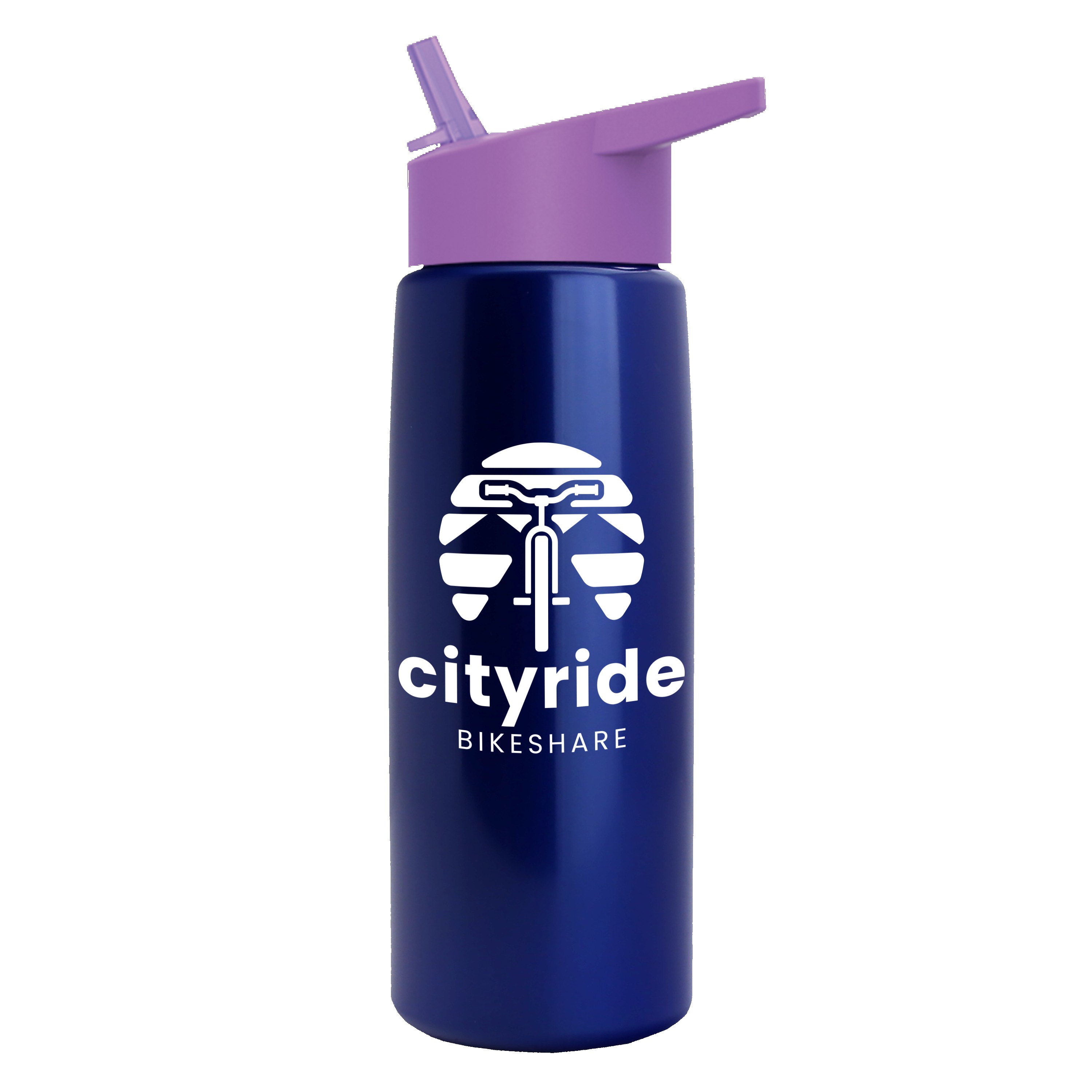 Garyline® Flair Tritan® Metallike Bottle with Flip-Straw Lid - 26 oz. 2