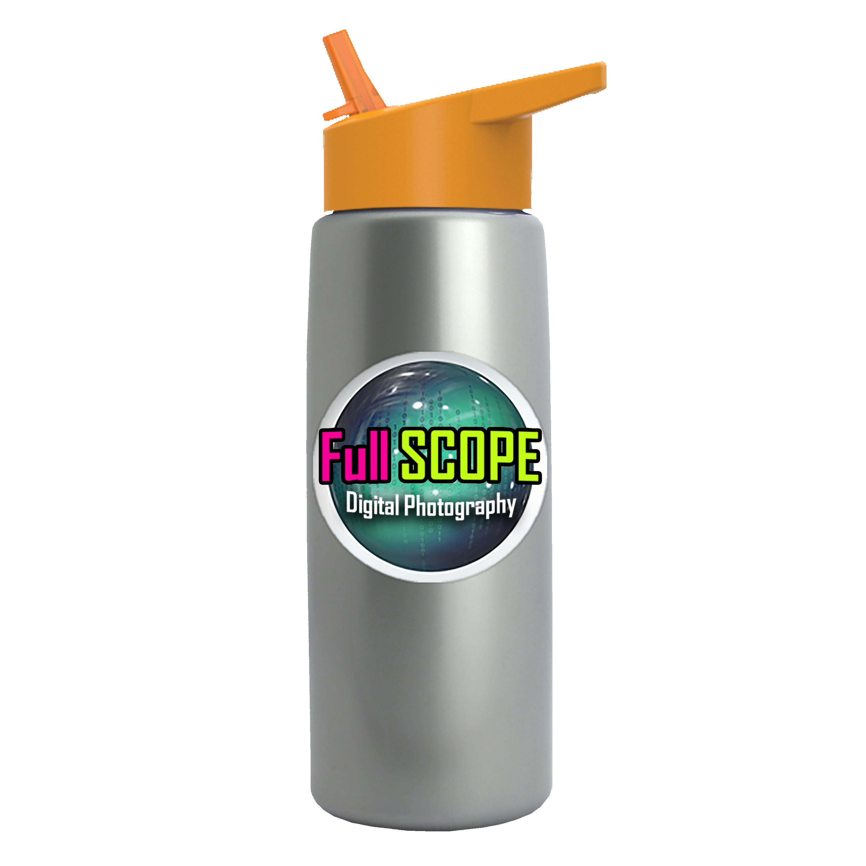 Garyline® Flair Tritan® Metallike Bottle with Flip-Straw Lid - 26 oz. 2