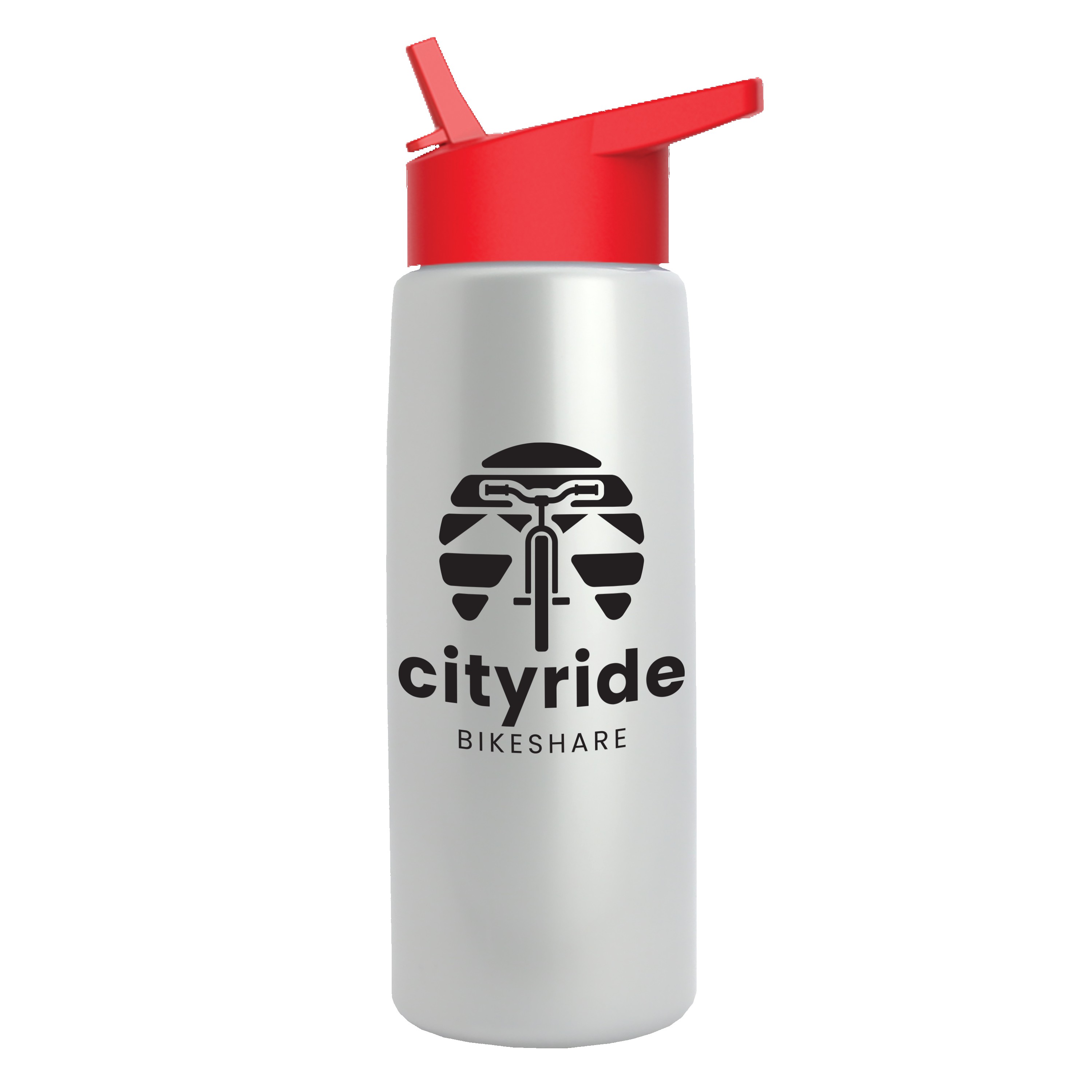 Garyline® Flair Tritan® Metallike Bottle with Flip-Straw Lid - 26 oz. 2