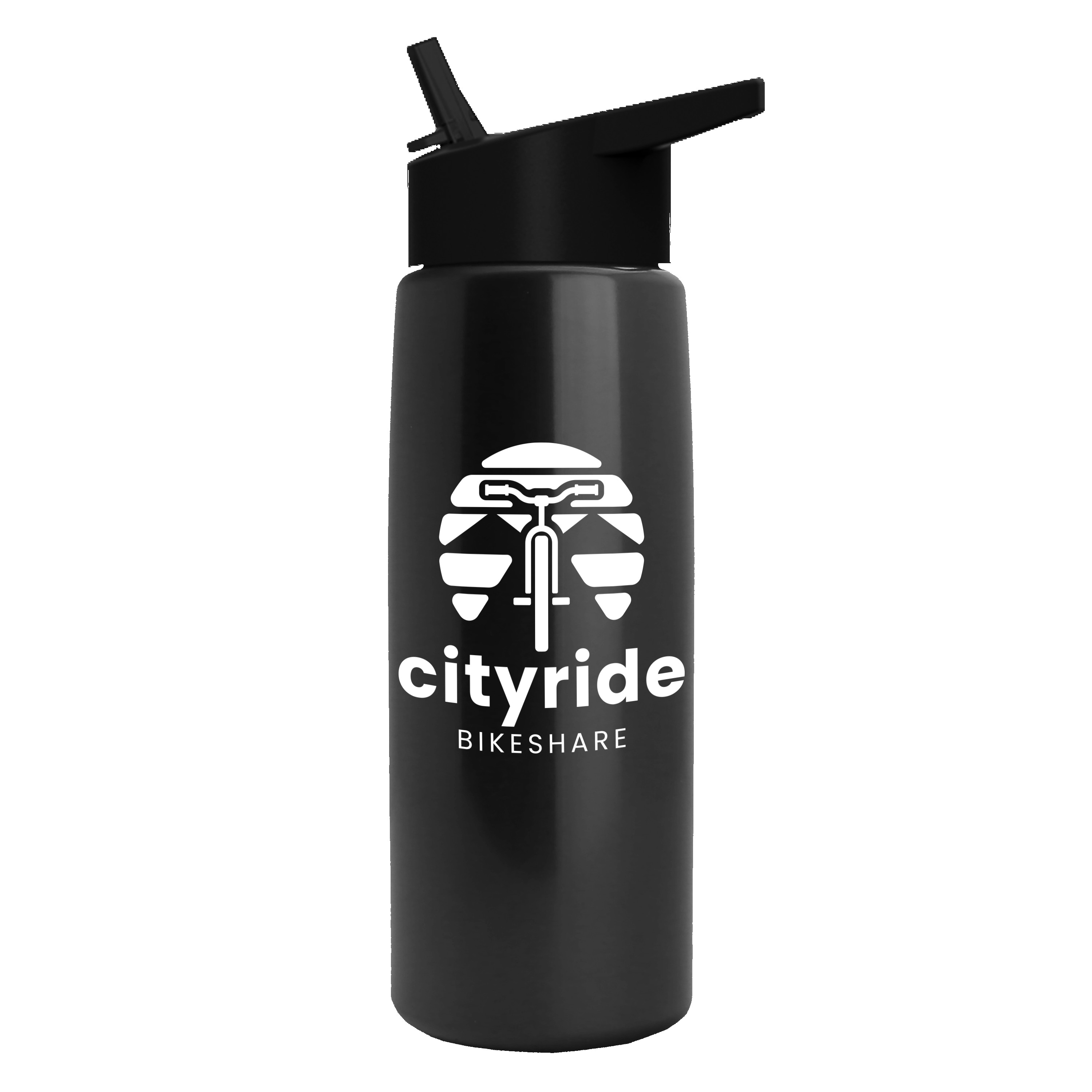 Garyline® Flair Tritan® Metallike Bottle with Flip-Straw Lid - 26 oz. 2