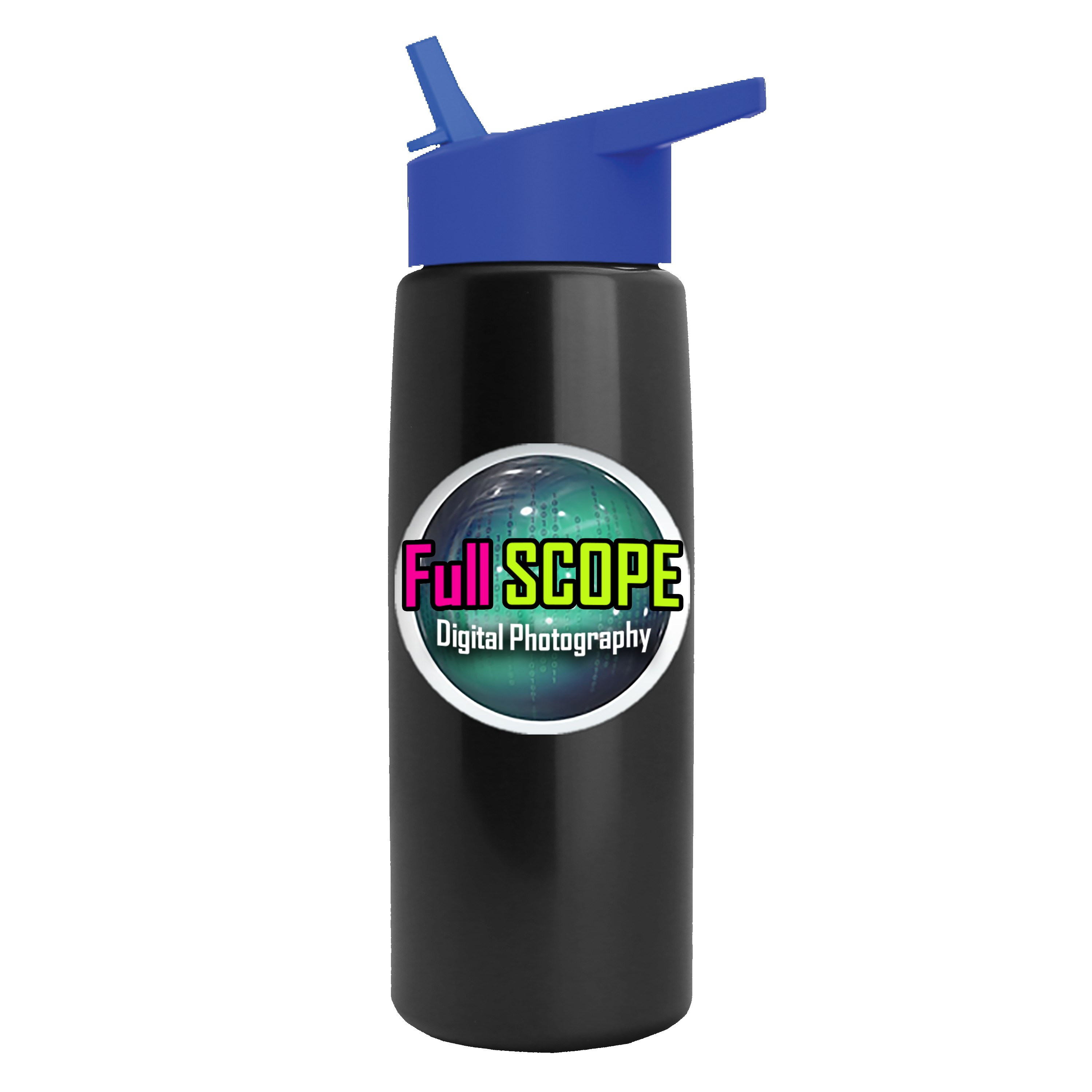 Garyline® Flair Tritan® Metallike Bottle with Flip-Straw Lid - 26 oz. 2