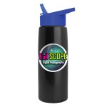 Garyline® Flair Tritan® Metallike Bottle with Flip-Straw Lid - 26 oz. - MXB63H_metallicblack_bottle_royalblue_lid_full.png Garyline® Flair Tritan® Metallike Bottle with Flip-Straw Lid - 26 oz. - MXB63H_metallicblack_bottle_royalblue_lid_full.png