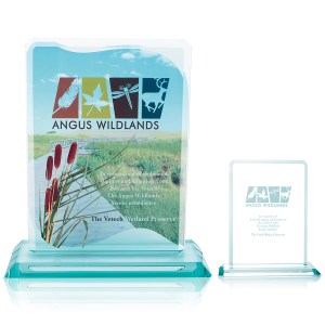 Clipped Jade Crystal Award 2 Clipped Jade Crystal Award 2