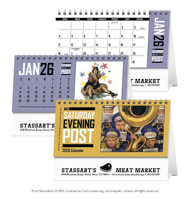 Triumph® Calendars The Saturday Evening Post Desk Calendar 2 Triumph® Calendars The Saturday Evening Post Desk Calendar 2