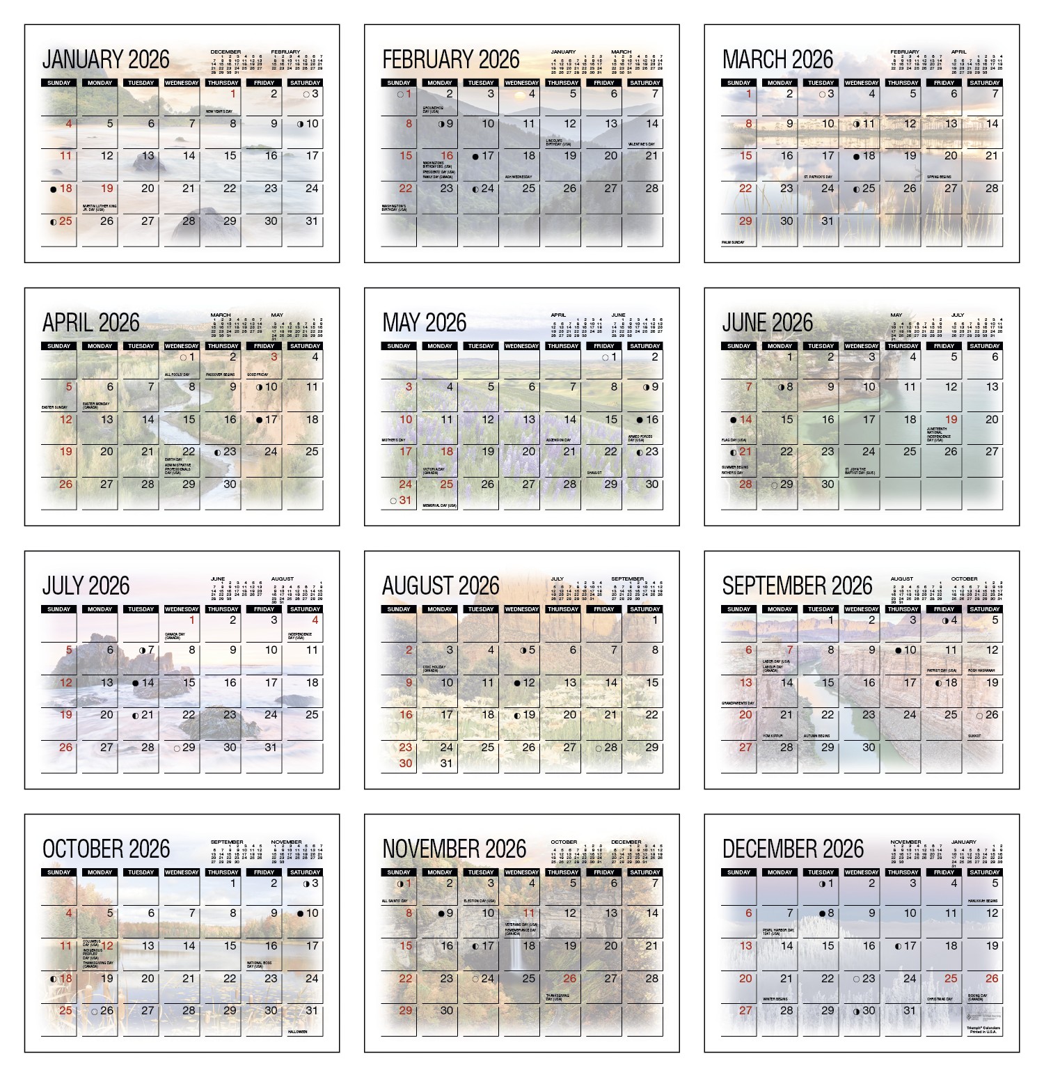 Triumph® Calendars America%27s Beauty Desk Calendar 2