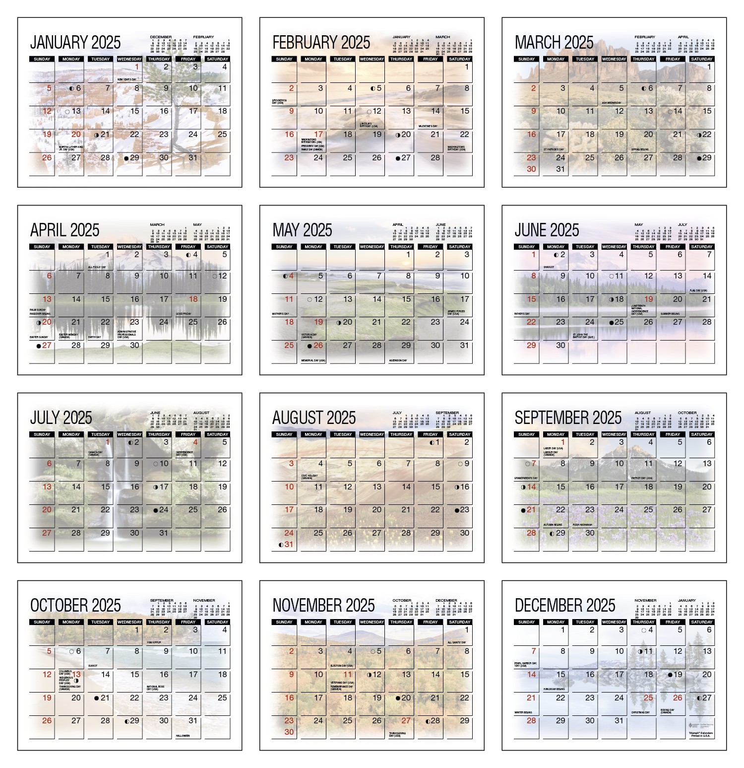 Triumph® Calendars America%27s Beauty Desk Calendar 2
