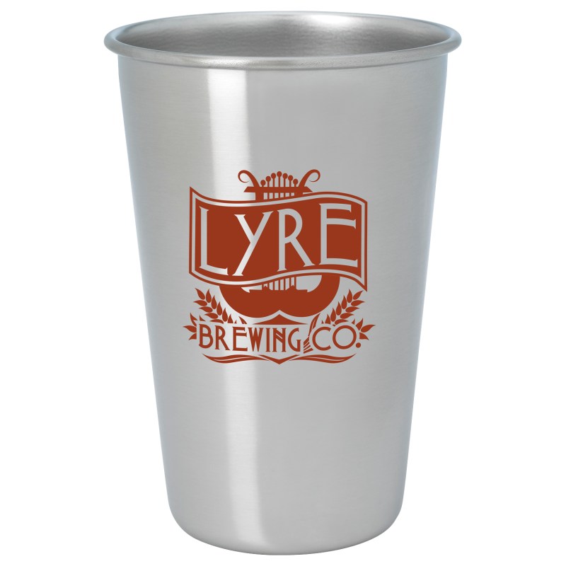 Stainless Pint Glass - 16 oz. 2 Stainless Pint Glass - 16 oz. 2