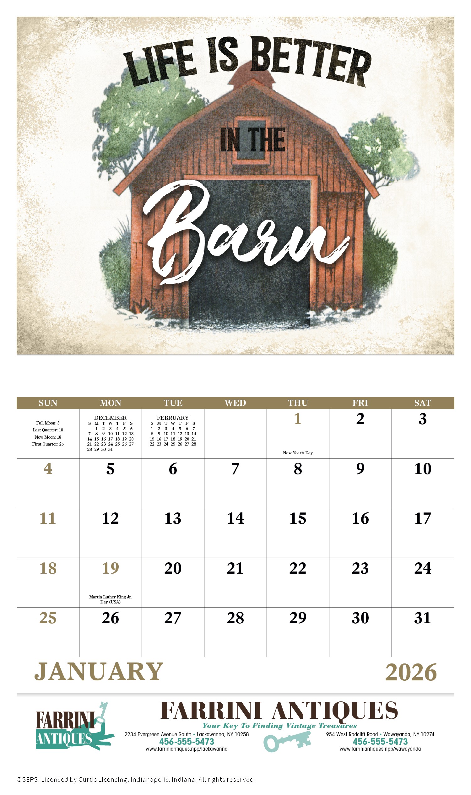 Good Value™ Country Days - Stapled Calendar 2
