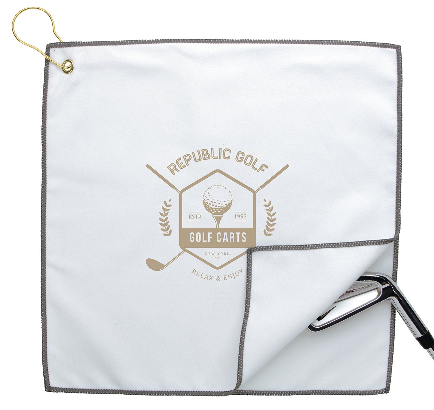 Good Value™ RPET Double Layer Golf Towel 2