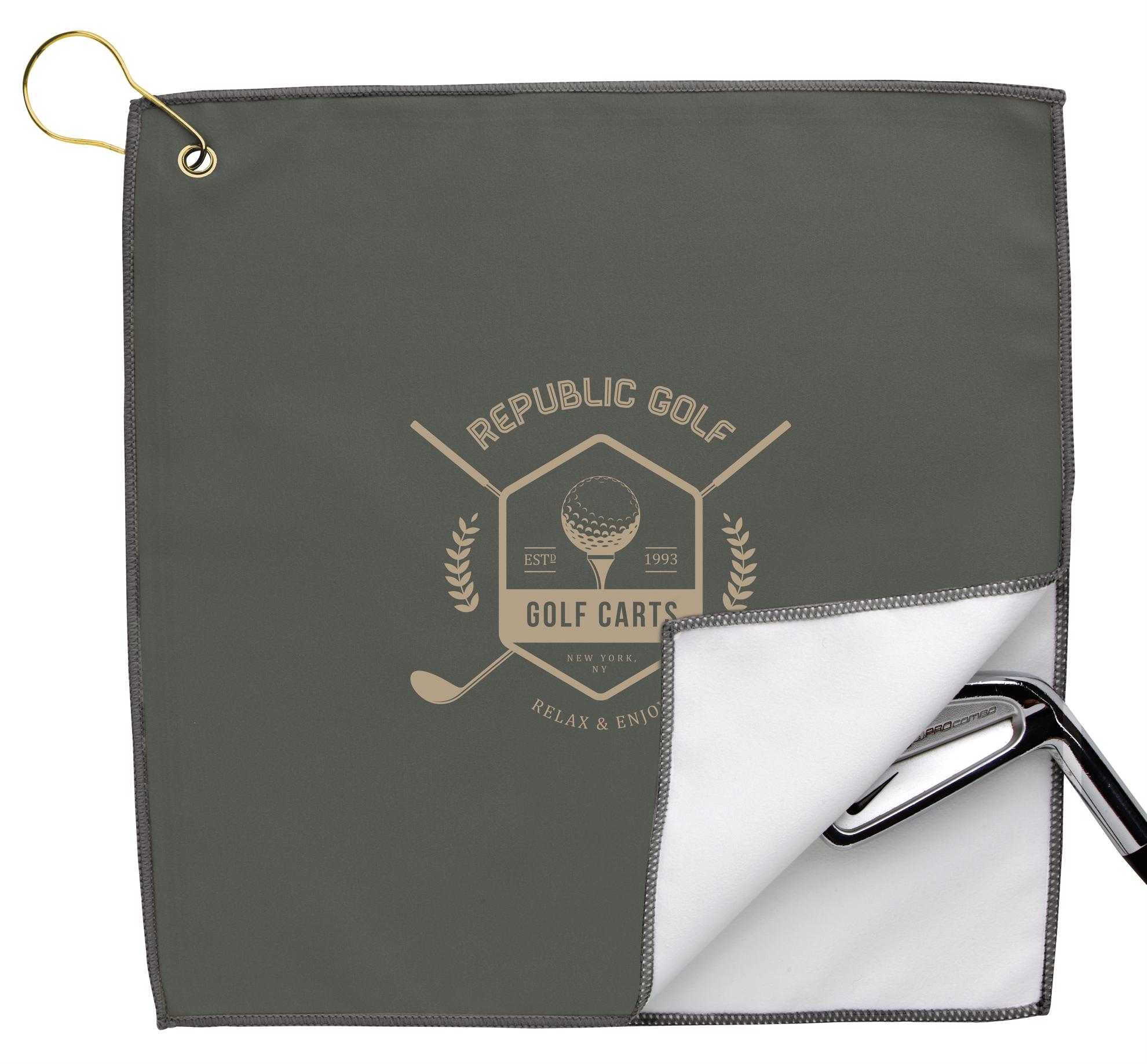 Good Value™ RPET Double Layer Golf Towel 2