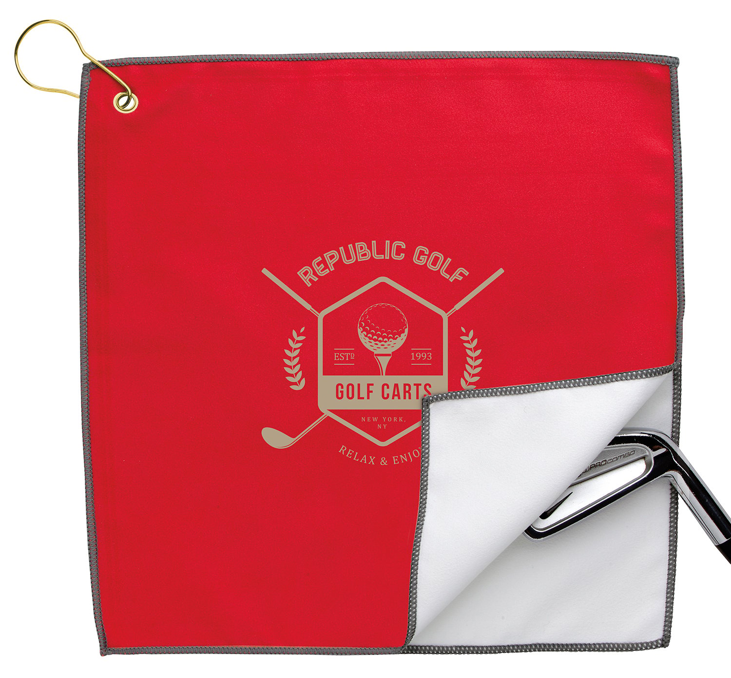 Good Value™ RPET Double Layer Golf Towel 2