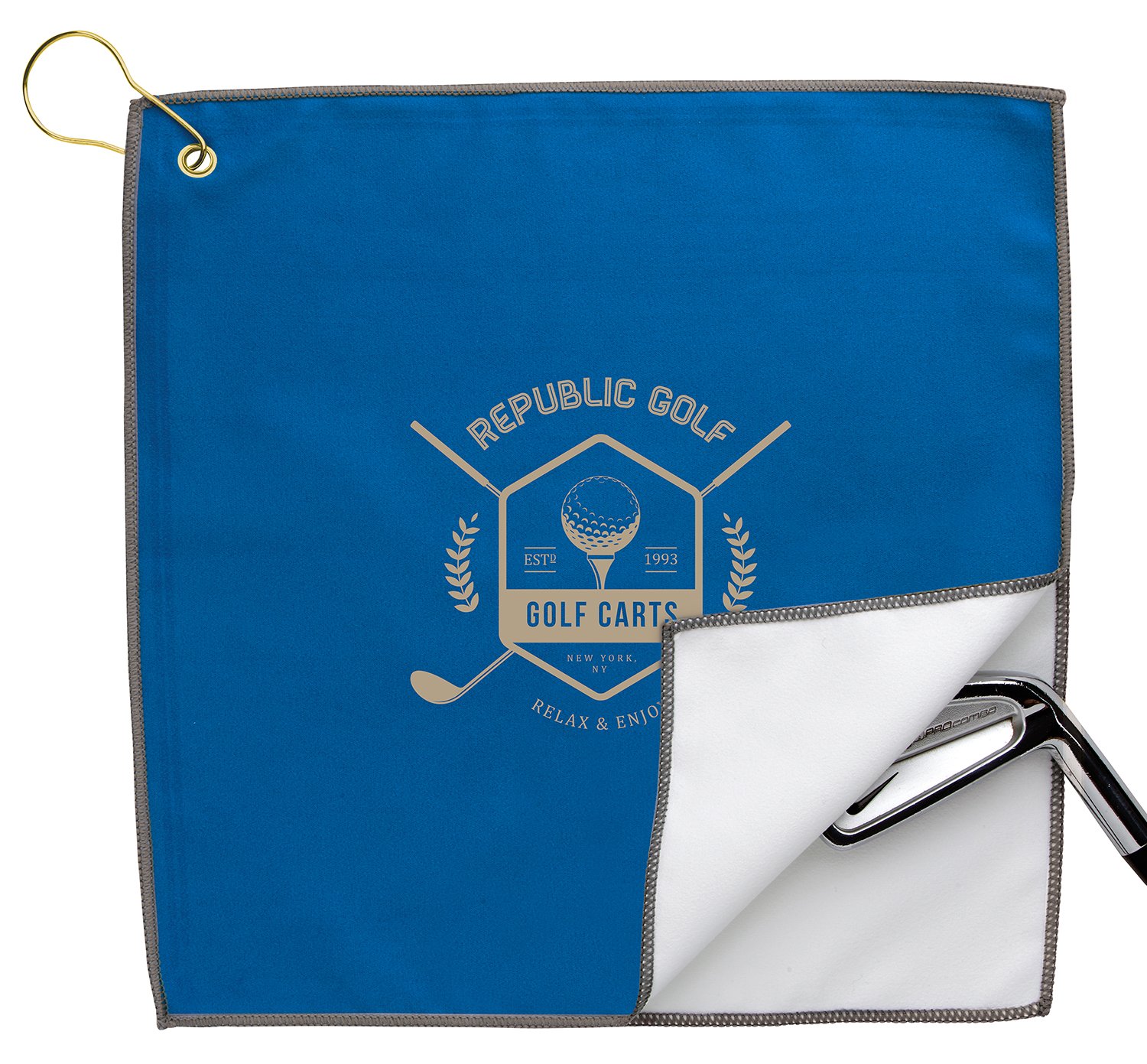 Good Value™ RPET Double Layer Golf Towel 2