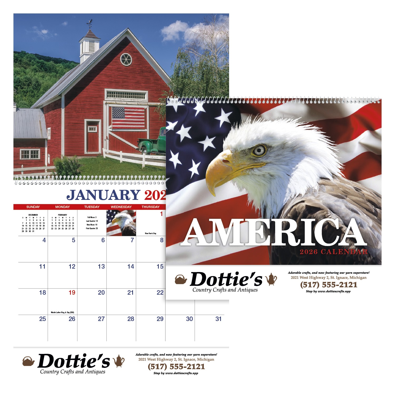 HotLine® Products America Appointment Calendar - Spiral 2