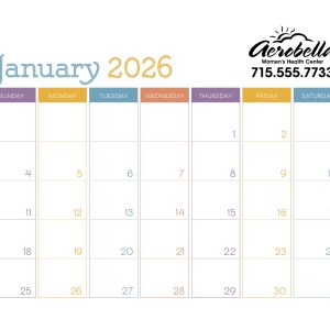 Small Monthly Desk Pad - Colors 2 Small Monthly Desk Pad - Colors 2