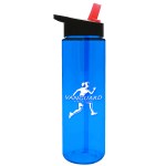Garyline® Freedom Tritan® Bottle with Flip-Straw Lid - 28 oz. - TXB28H_translucentblue_bottle_blackwithred_lid_frost_straw_1c.png Garyline® Freedom Tritan® Bottle with Flip-Straw Lid - 28 oz. - TXB28H_translucentblue_bottle_blackwithred_lid_frost_straw_1c.png