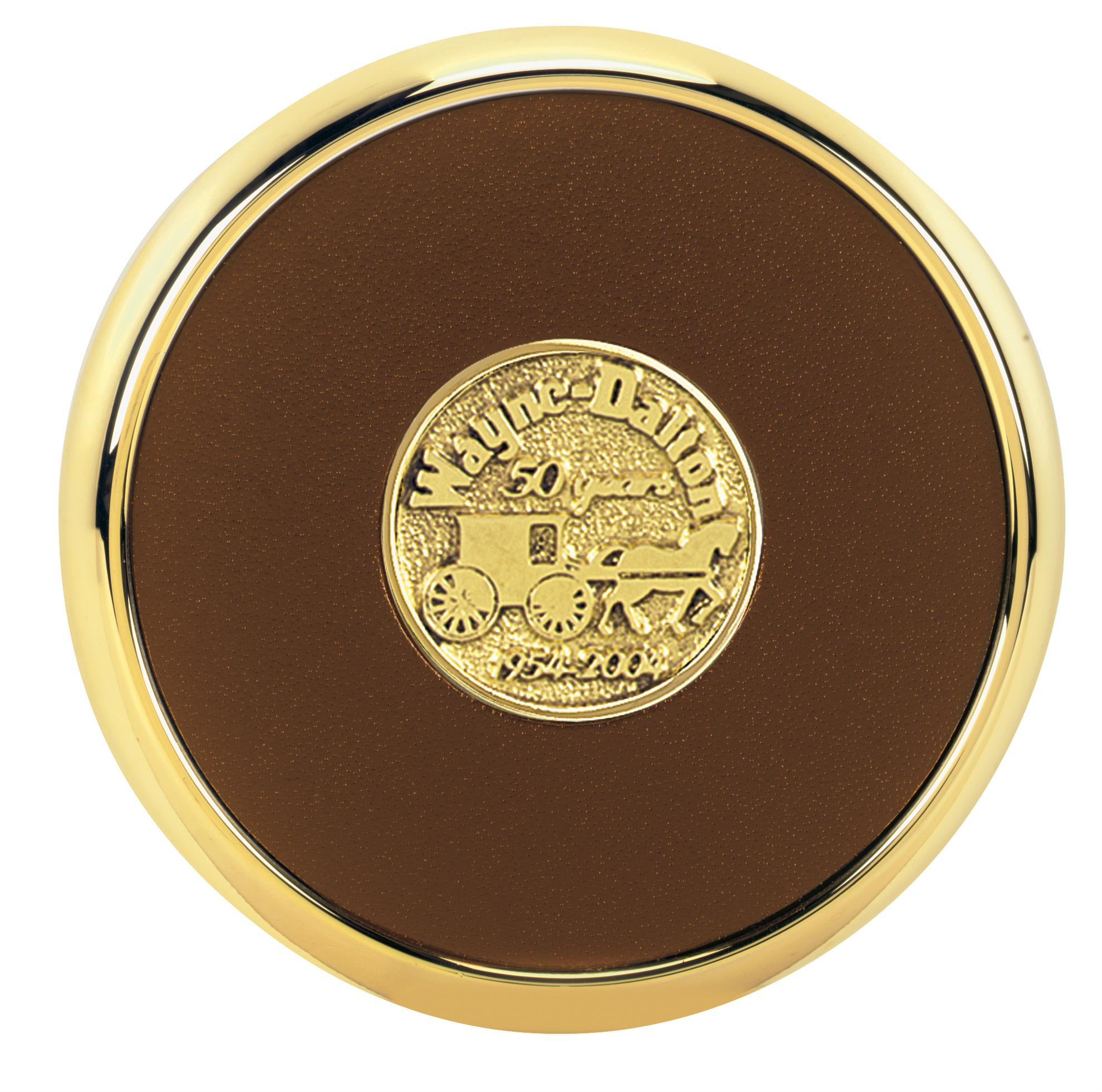 JAFFA® Round Brass Coaster 2