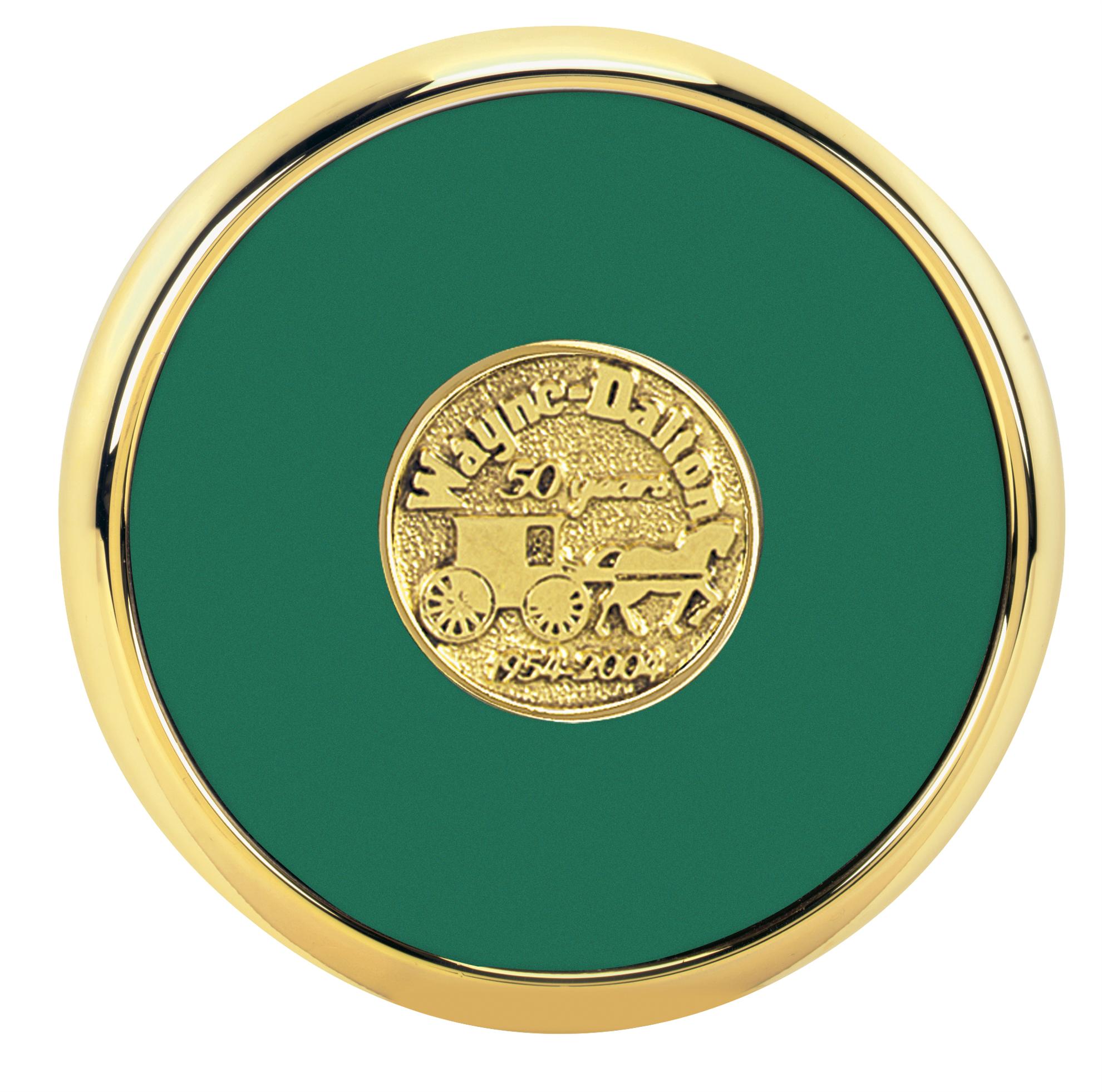 JAFFA® Round Brass Coaster 2