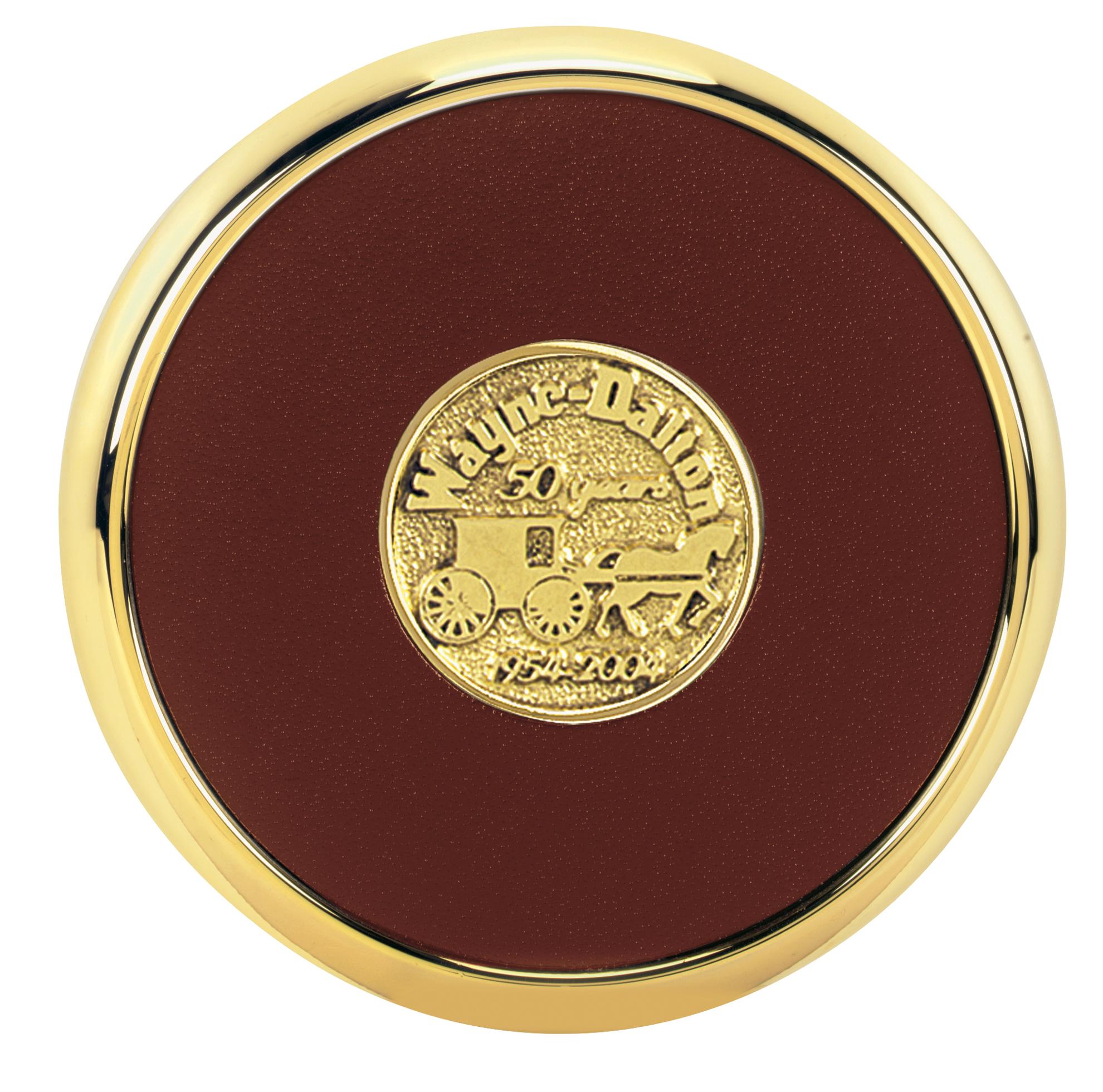 JAFFA® Round Brass Coaster 2