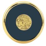 JAFFA® Round Brass Coaster - 25035 navy image JAFFA® Round Brass Coaster - 25035 navy image