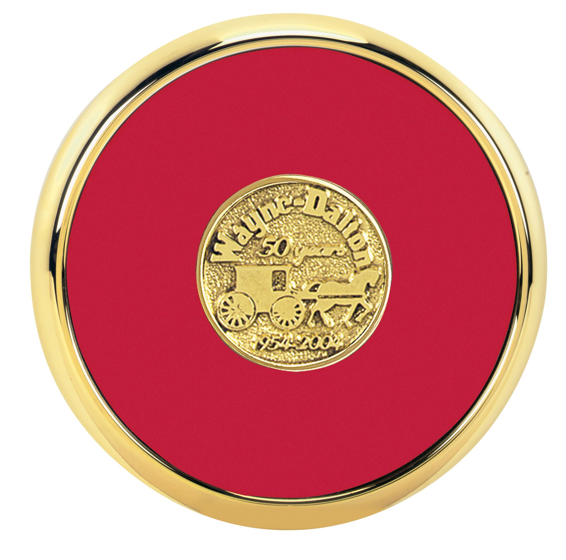JAFFA® Round Brass Coaster 2