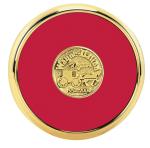 JAFFA® Round Brass Coaster - 25035 red image JAFFA® Round Brass Coaster - 25035 red image