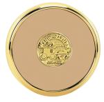 JAFFA® Round Brass Coaster - 25035 tan image JAFFA® Round Brass Coaster - 25035 tan image