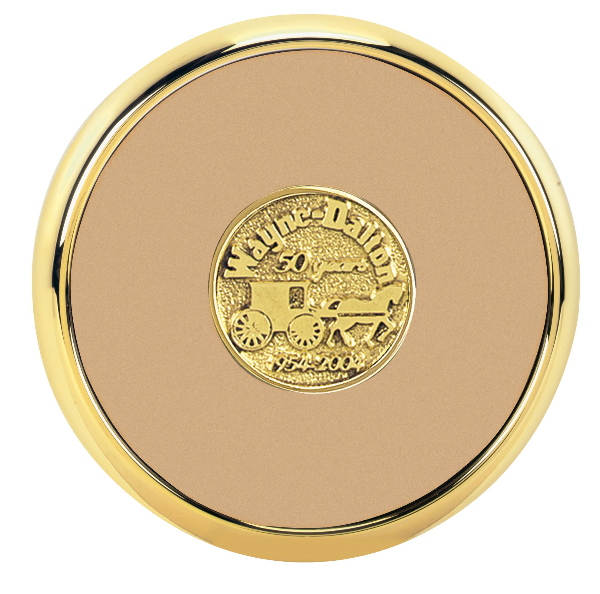 JAFFA® Round Brass Coaster 2