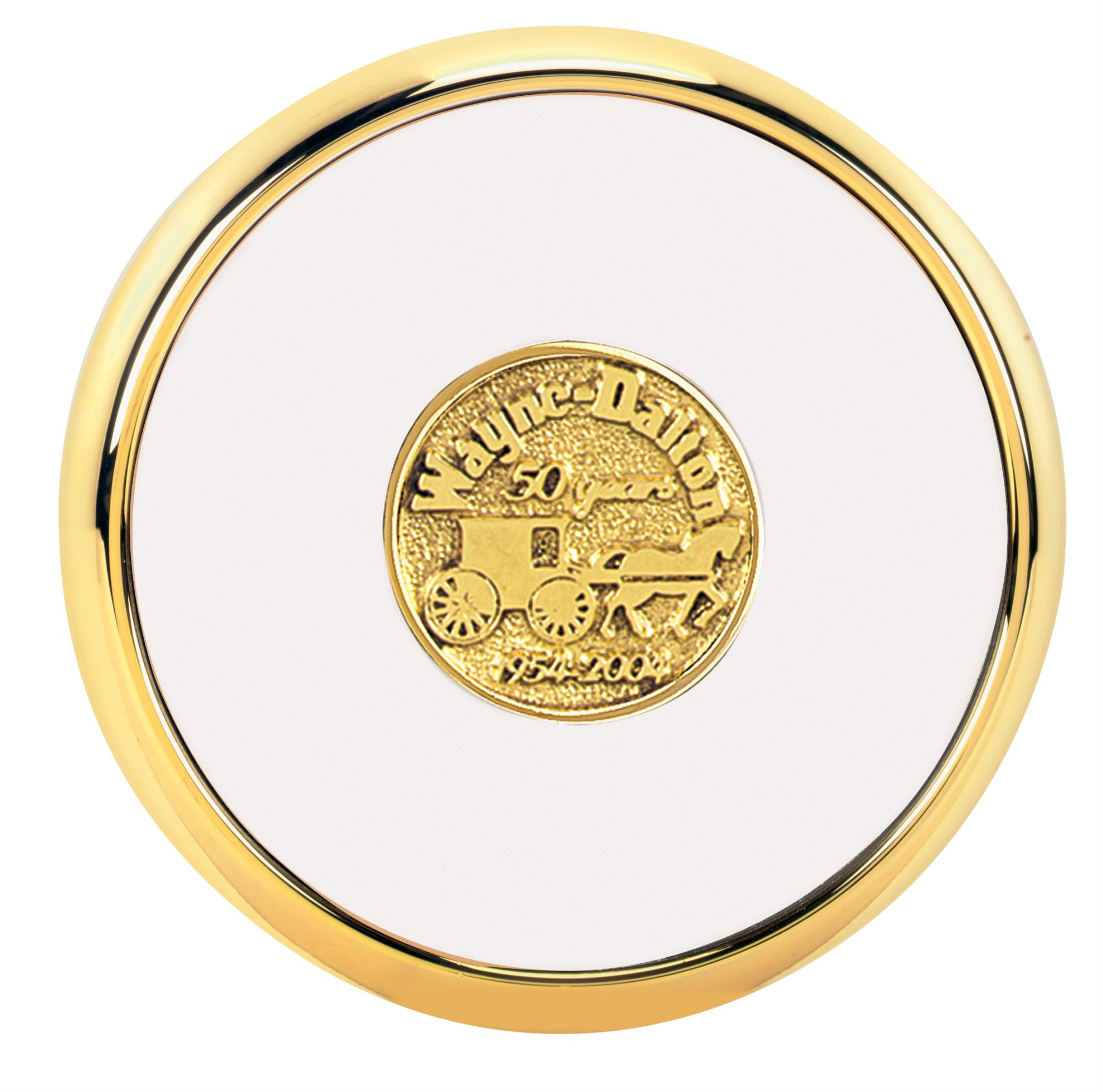 JAFFA® Round Brass Coaster 2
