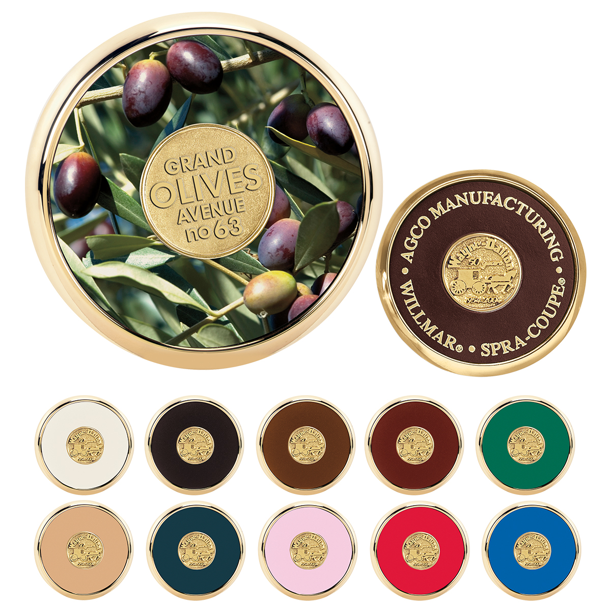 JAFFA® Round Brass Coaster 2