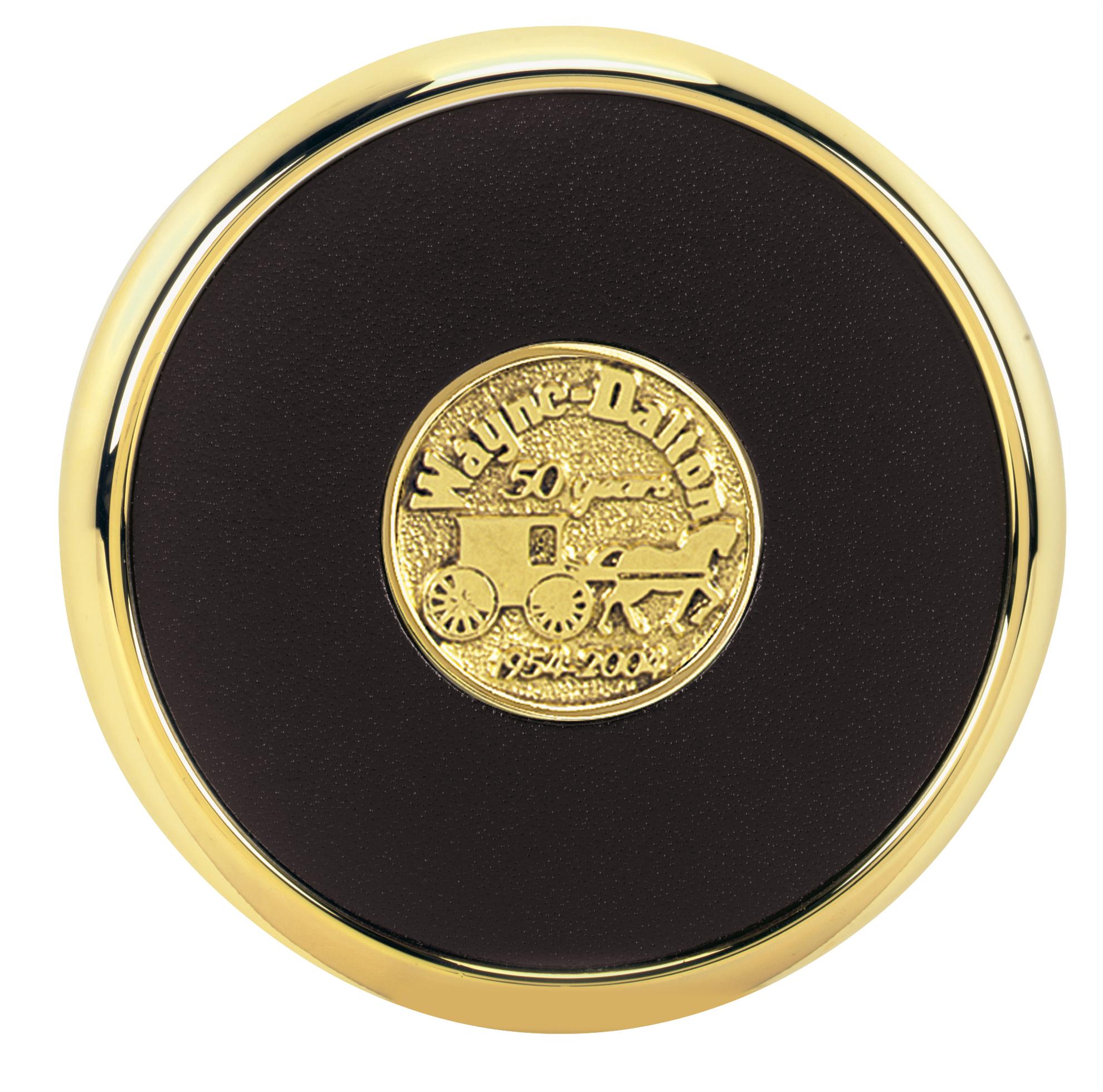 JAFFA® Round Brass Coaster 2