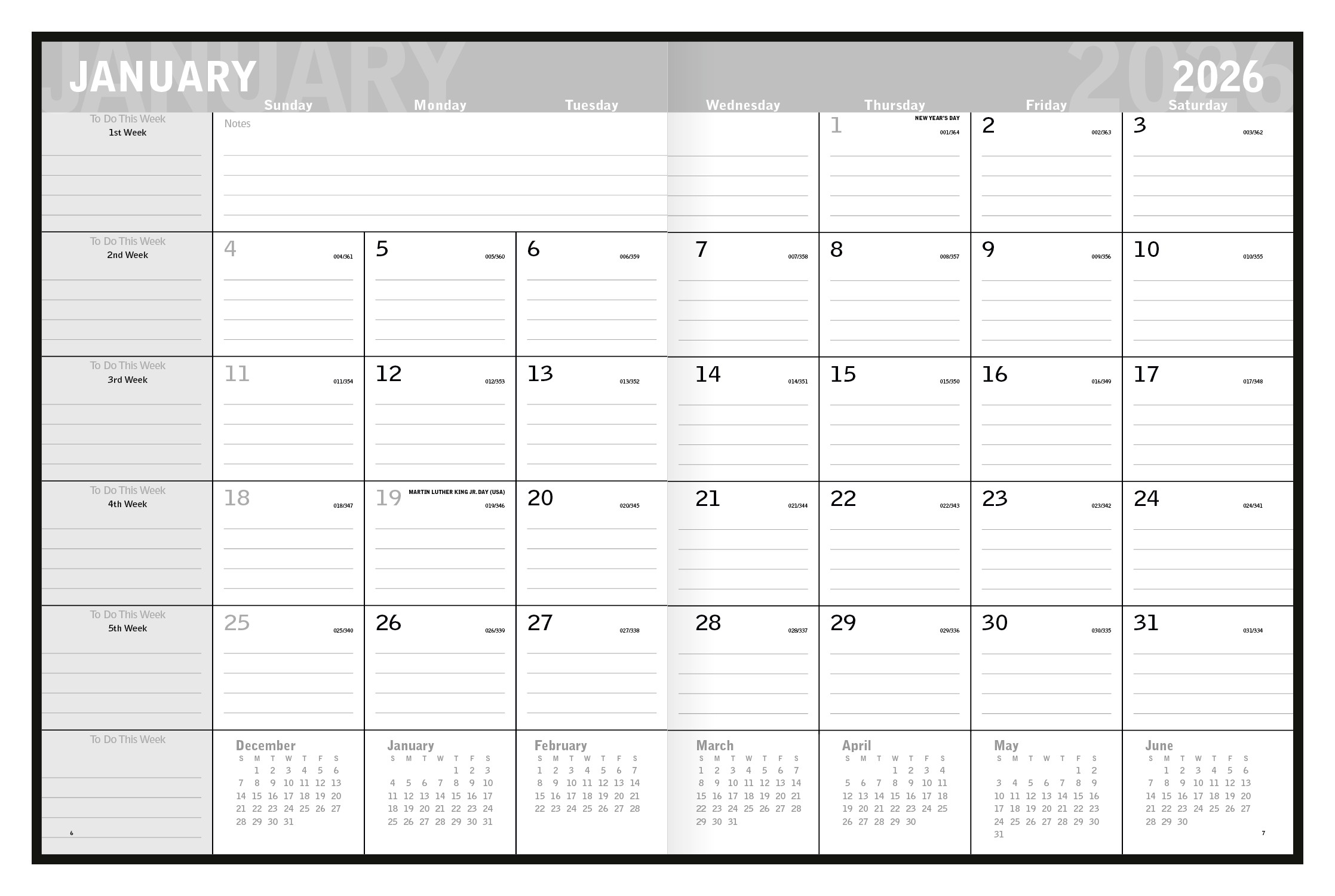 Triumph® Calendars Classic Monthly Planner 2