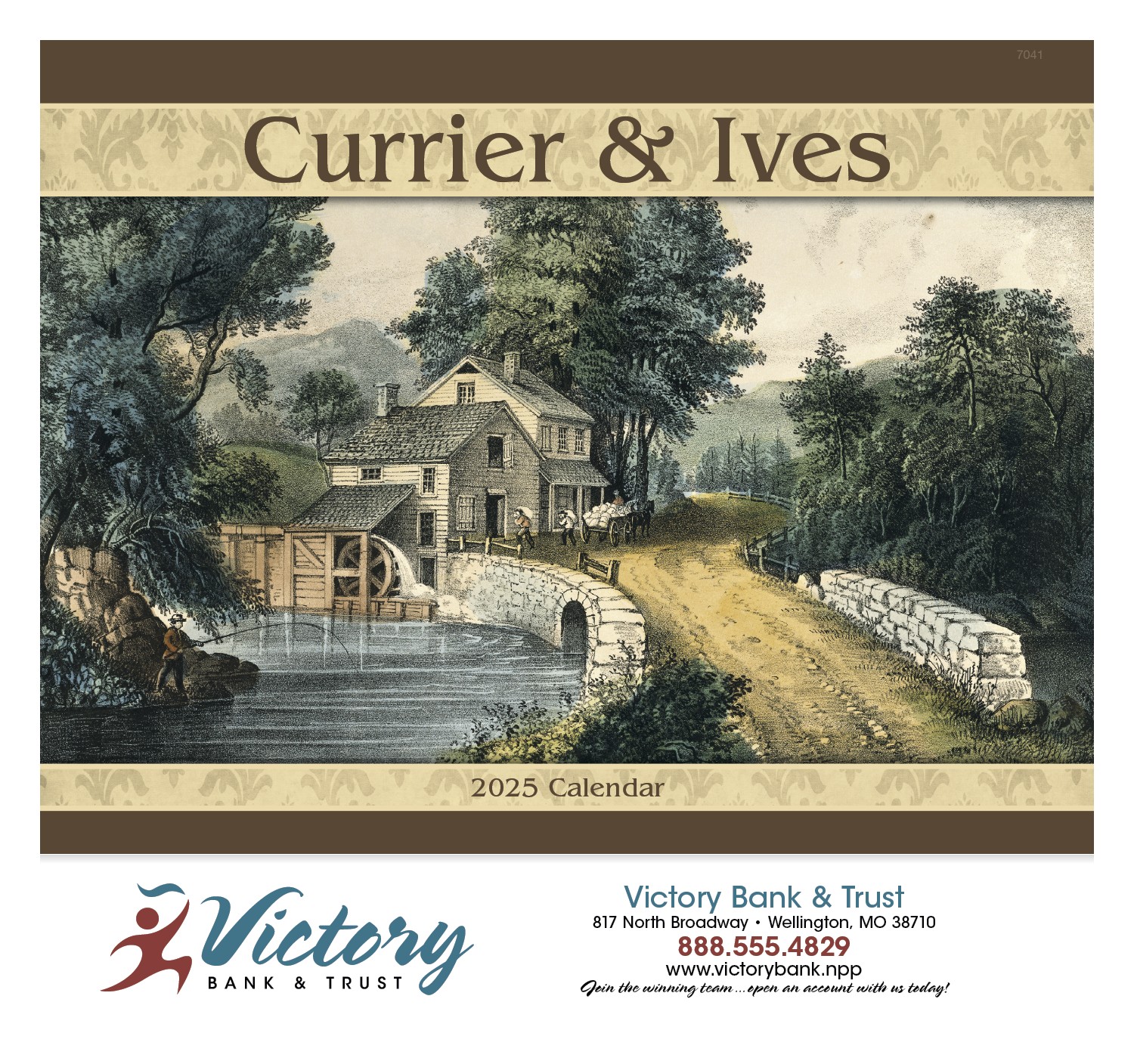 Good Value™ Currier & Ives - Stapled Calendar 2
