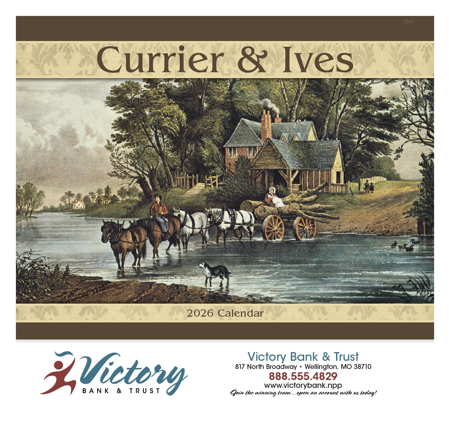 Good Value™ Currier & Ives - Stapled Calendar 2