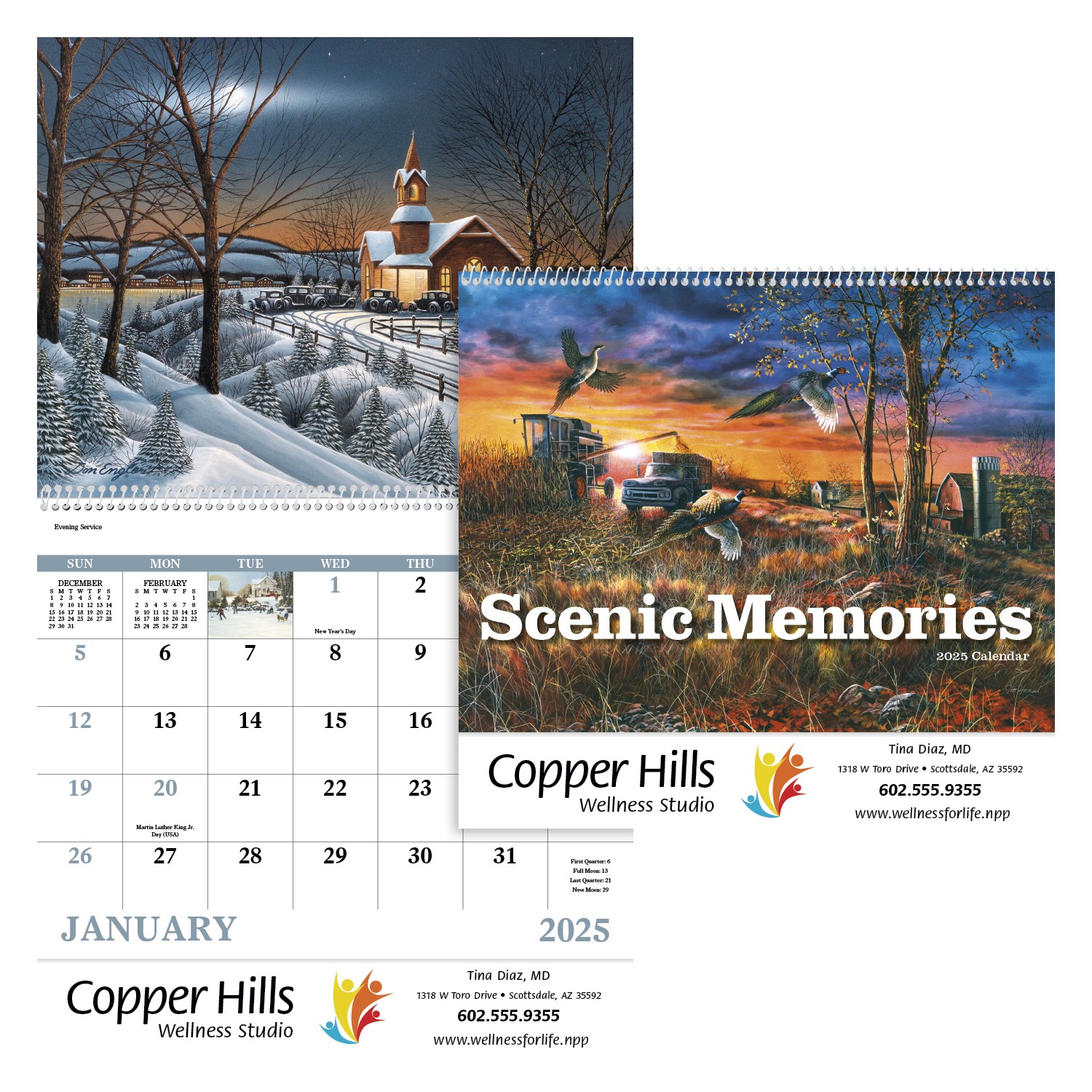 Good Value™ Scenic Memories - Spiral Calendar 2